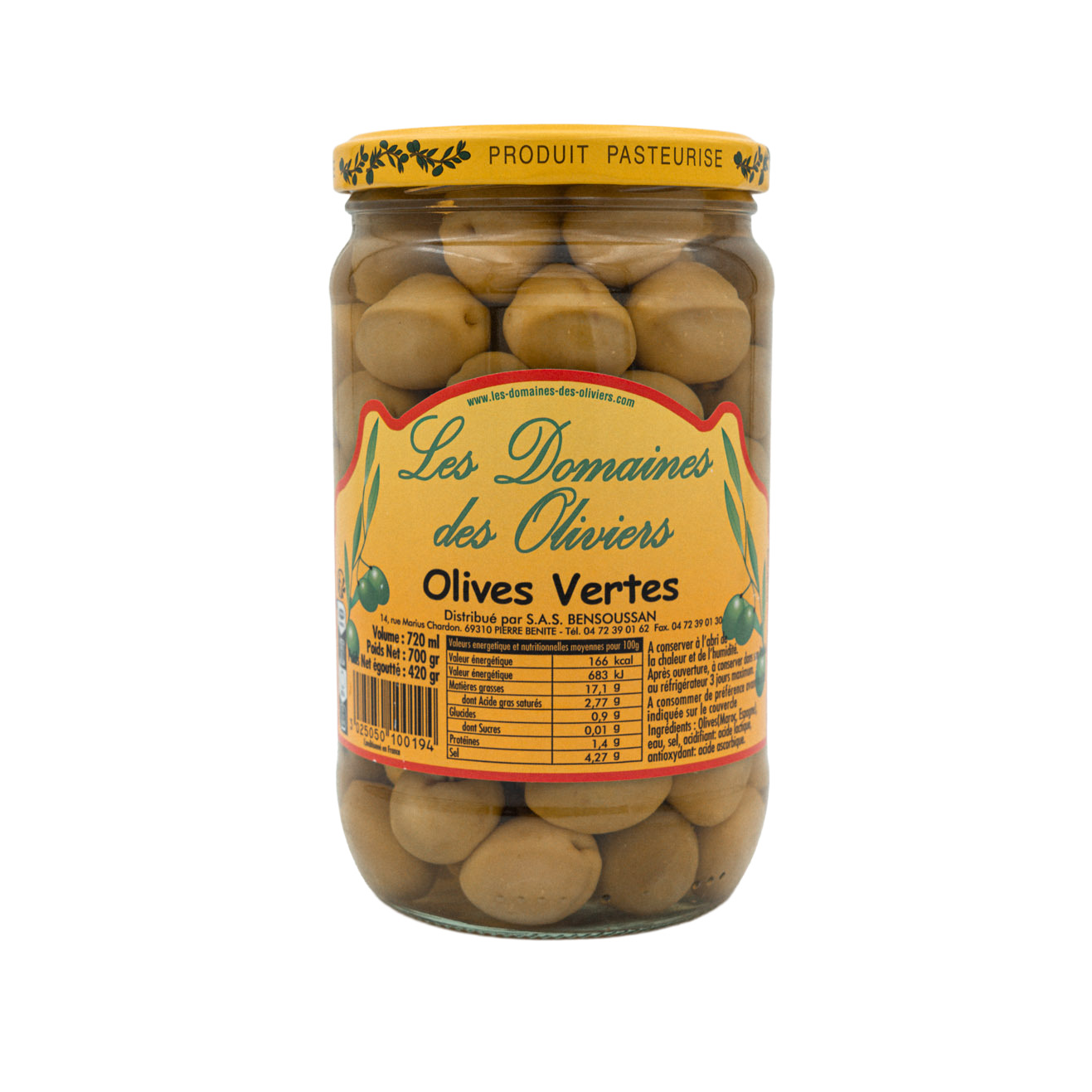 Olives Vertes entières