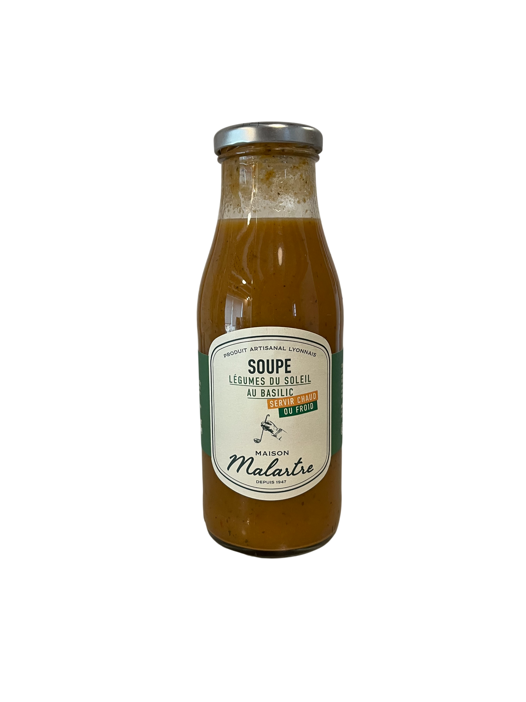 Soupe de légumes du soleil au basilic